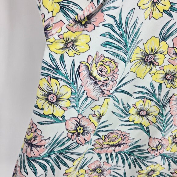 Lou and grey womens size large tropical floral terry cloth pullover sweatshirt - Picture 3 of 8